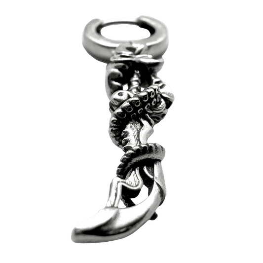 nautical sterling silver pirate sword earring