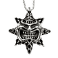 Premium, handmade solid sterling silver tiki-sun pendant. A fine example of luxury sterling silver Polynesian jewelry. 